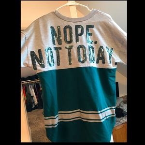 Rue 21 sequin green sweatshirt